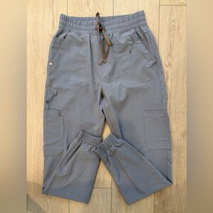 Figs Dark Space Grey 21-Pocket Tall Slim Jogger Scrub Pants